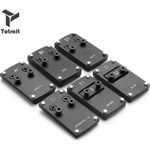 Micro Reflex Red Dot Sight Mount Base Adapter Plate for Hunting Glock Colt 1911 Beretta HK USP Springfield XD S&W