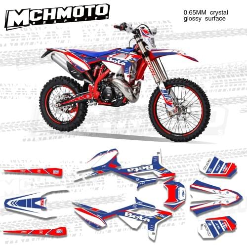 MCHMFG Motorcycle Team Graphic Decal & Sticker Kit For BETA RR 20-22 2020 2021 2022 Sticker