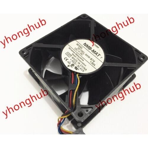 NMB-MAT 3615KL-04W-B76 V07 DC 12V 1.60A 92x92x38mm 4-wire Server Cooling Fan