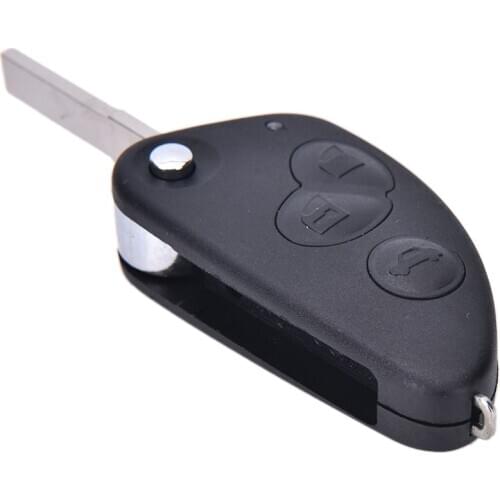 New 1pc Car Replament Key Case 3 Buttons Flip Remote Key Case Shell For Alfa Romeo 147 156 166 GT JTD TS