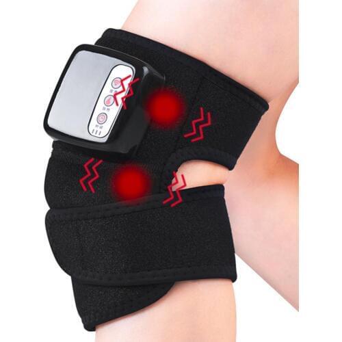 2019 New Winter Warm Knee Massager Knee Heating Pad Wrap Heated Knee Brace Therapy For Knee Injury Muscles Pain Relief Relax