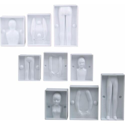 Plastic 3D Body Shape Modeling Cake Fondant Cutter Mold Decorating Tool Baking Accessories Diy