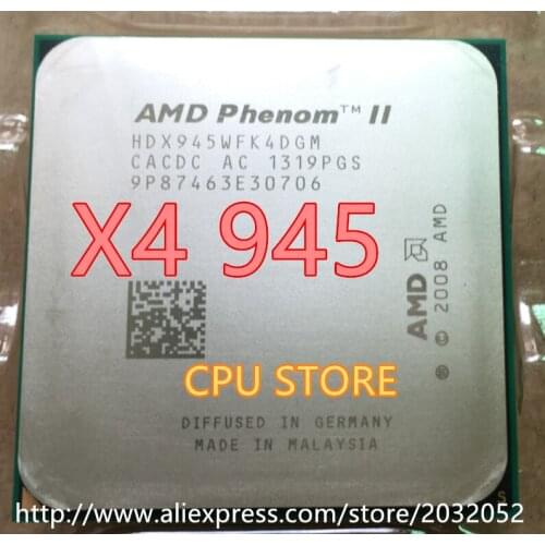 AMD Phenom II X4 945 CPU processor 3.0GHz Socket AM2+/AM3 938-pin L3/6M Quad-CORE x4 945