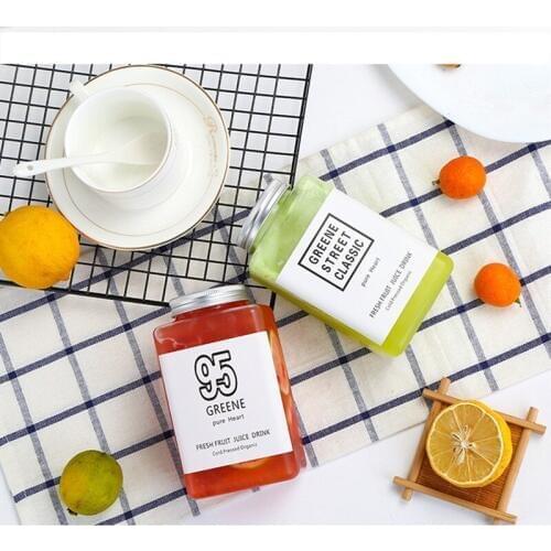 10Pcs 500ml Empty Storage Containers Clear PET Bottles Heat-resistant Plastic Beverage Drink Bottle Juice Bottle Jar with Lids