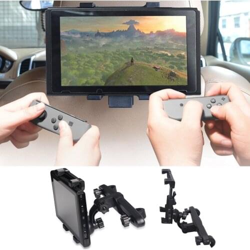 Besegad Adjustable Tablet Holder Car Back Seat Headrest Bracket Mount with 360 Degree Rotation for Nintendo Nintend Switch NS