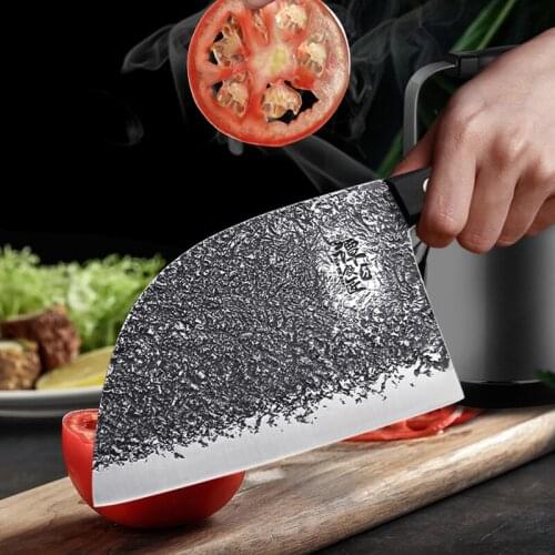 Hand forged kitchen knife household slicing knife super fast and sharp meat cleaver manganese steel fish killer Tang Knife
