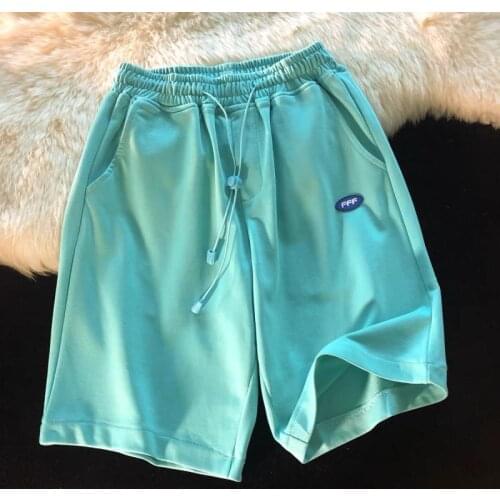 Korean All-match Shorts Women Casual Loose Sports Shorts Fashion Elastic High Waist Summer Simplicity Harajuku Daily Slim Pants