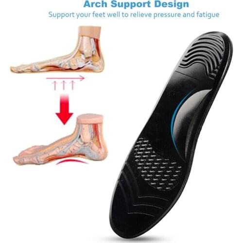 Silicone Gel Insoles Arch Support for Men Women Flat Foot Correct Sport Shoes Pad Running Insert Shock Absorption Cushion Insole