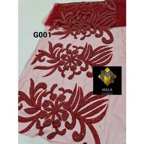 Maroon lace fabric glitter lace Handmade Beaded Fringe Hot Glued Glitter lace for wedding bridal Neck lace dress/party SGTM96