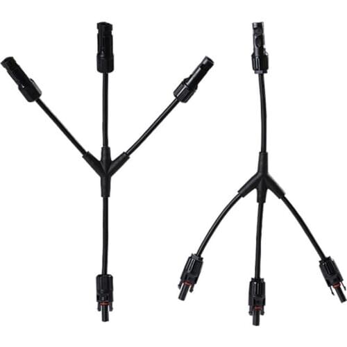 Y Shape 1 to 3 Solar Panel Connector Adapter Waterproof IP65 MMMF FFFM T Splitter wholesale