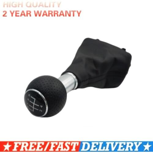 FAsT For Audi A3 S3 2001 2002 2003 New 5 6 Speed Car Gear Shift Knob With Leather Giator 8L0863278BN 6BN diameter 13mm