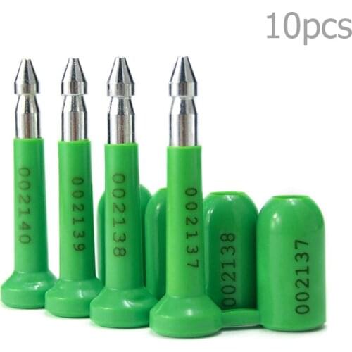 10Pcs High Security Seal Bolt Seals With Serial Number Anti Tamper Shipping Lock Tag for Truck Trailers Cargo Container
