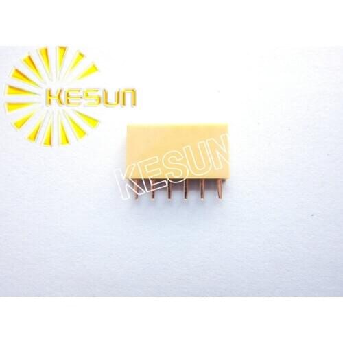 2.54MM 1X6 6Pin Yellow Female Pin Header Strip x 500PCS