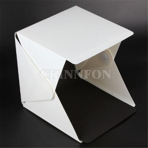 200pcs 24cm/9" mini Folding Lightbox Photography Studio Softbox LED Light Soft Box Camera Photo Background Box Lighting Tent Kit