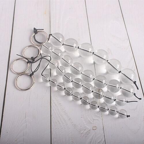 4 Sizes Crystal Glass Small Anal Beads Beginners Erotic Toy Butt Plug Anus Expander Adults Women Stimulator Sex Accessories