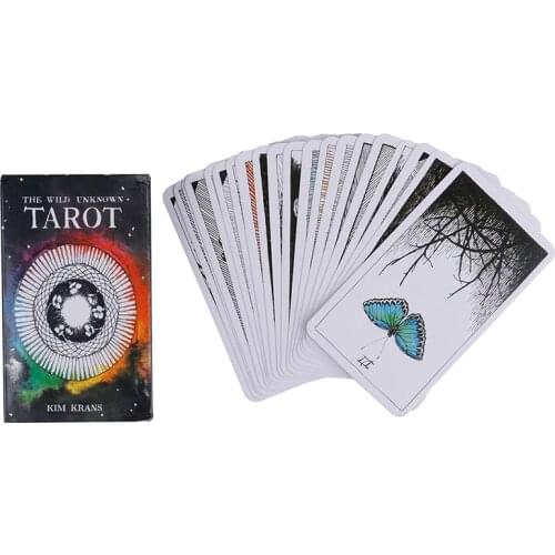 78 Cards Totem Tarot Wild Unknown Deck Rider Oracle Cards Deck Mysterious Animal Tarot Cards Guidance Board Game Poker Paper