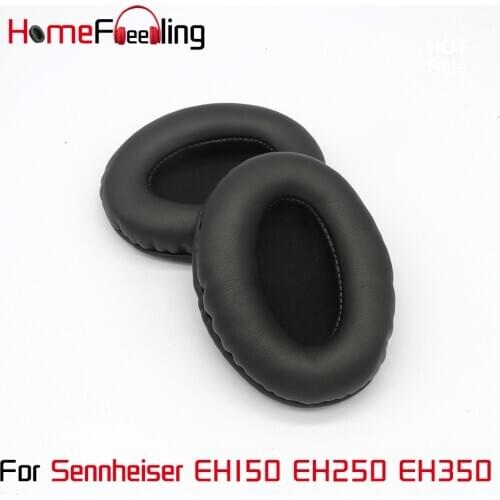 Homefeeling Ear Pads For Sennheiser EH150 EH250 EH350 Earpads Round Universal Leahter Repalcement Parts Ear Cushions