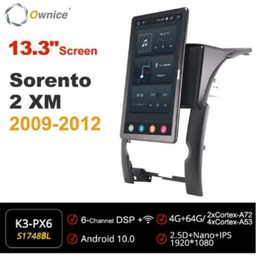 Ownice 13.3 Inch 1080P Android 10.0 Car Radio for Kia Sorento 2 XM 2009 -2012 GPS Multimedia Head Unit Stereo Player Rotatable
