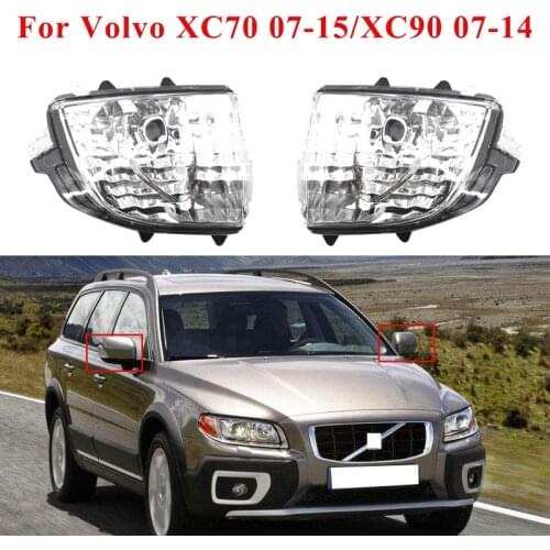 Car Side Rearview Mirror Turn Signal Lights Reversing Indicator Lamp Housing (without bulb) for Volvo XC70/XC90 2007-2014