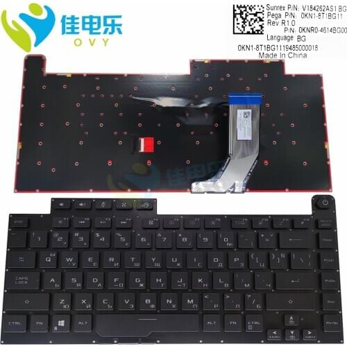 BG Bulgarian RGB notebook keyboard for ASUS Strix G512 G512L G512LW G512LWS gaming keyboards with backlight New 0KNR 4614BG00