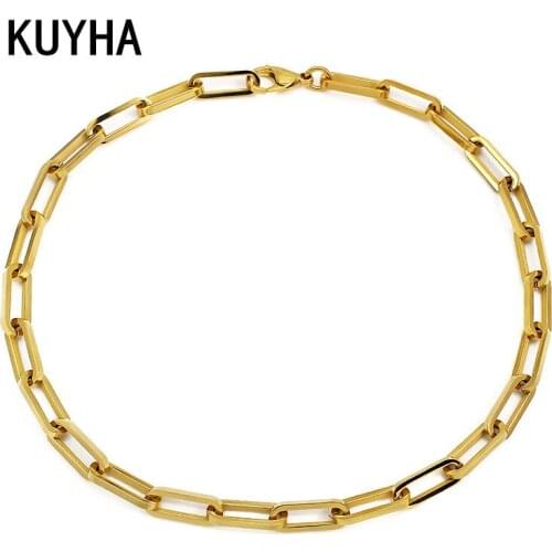 Chain Clasp Necklaces Linked Circle Necklaces Bracelet for Women Minimalist Metal Choker Necklace Hot Jewelry Accessory