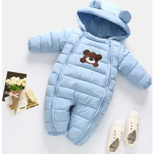 Baby Winter Clothes Baby Outwear Boy Girl Thick Warm Duck Down Winter Baby Snowsuit Cute Hooded Clothes Suit Animal Style