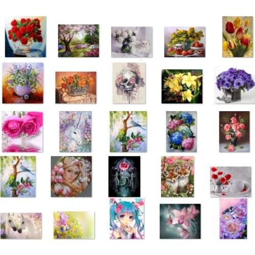 Girl cartoon flower cross stitch kit people 18ct 14ct UNprinting11ct count print canvas stitches embroidery DIY handmade