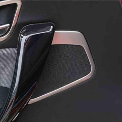 DNHFC Aluminum alloy Car stereo adornment door sequins 2pcs/set For BMW F20 118i 120i 135i 116i 2014 2015 2016