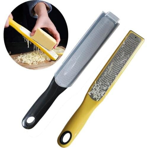 Home Multi-function Chip Planar Slicer Long Handle Cheese Grater Nuts Chocolate Kitchen Tool Lemon Grinder Stainless Steel