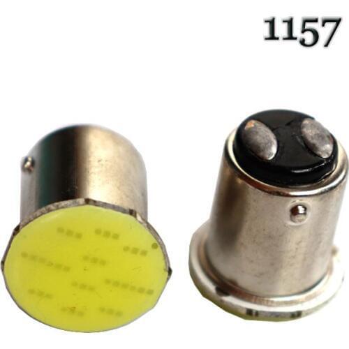 HK Post 200X 1157 BAY15D COB 12Chips LED 12SMD 12LED Brake Lights 12Chip Bulbs Car Rear Light P21/5W Parking Lights DC12V white