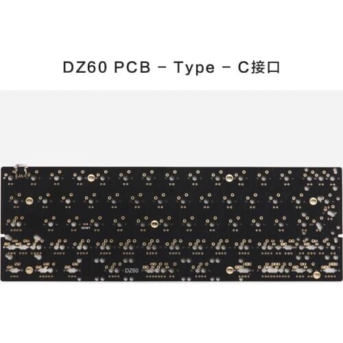 KBDFANS DZ60 PCB soldering PCB 61 64 keys mechanical keyboard PCB QMK underglow ISO layouts