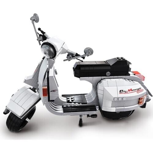 XINGBAO 03002 Vespa P200 Moto Set Creator Technic Building Blocks Bricks Toys For Boys Children