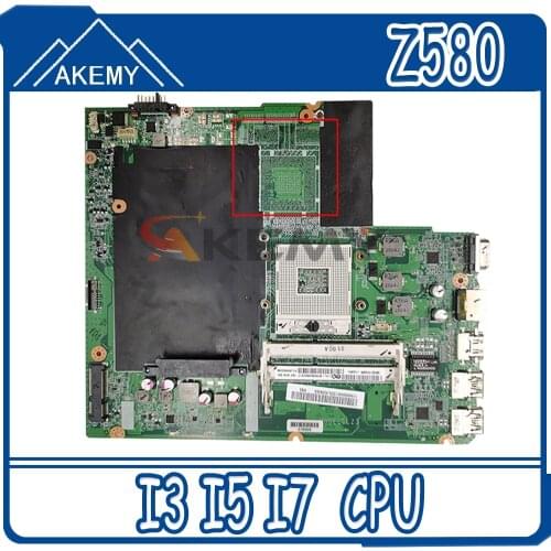 Laptop motherboard For LENOVO Ideapad Z580 Support Core I3 I5 I7 Mainboard DA0LZ3MB6G0 90000107 SLJ8E