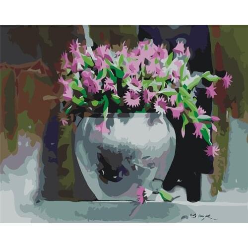 Zen Frame Diy Painting By Numbers Drawing On Canvas Adult Child Handpainted Gift Home Decor Wall Art 40x50cm