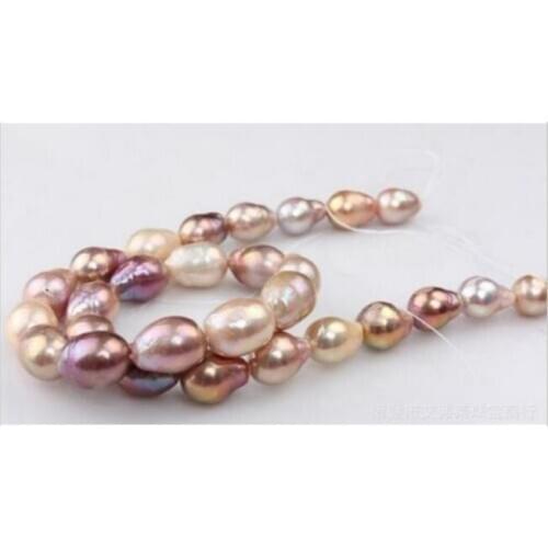 New 12-13mm south sea multicolor pearl necklace 18inch KKK