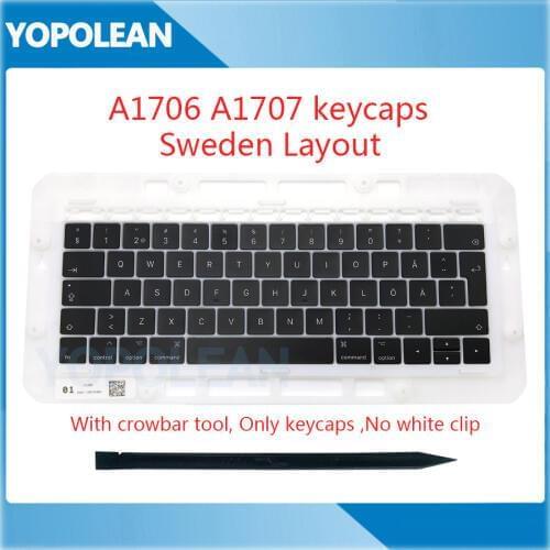 Original Sweden Swedish SE Keyboard keys Key cap keycaps For Macbook Pro Retina 13" A1706 15" A1707 Late 2016 Mid 2017