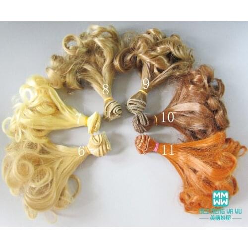 1pcs 15cm&25cm*100CM Doll wigs Accessories Pear hairstyle Hair for dolls 1/3 1/4 1/6 BJD/SD doll DIY wigs