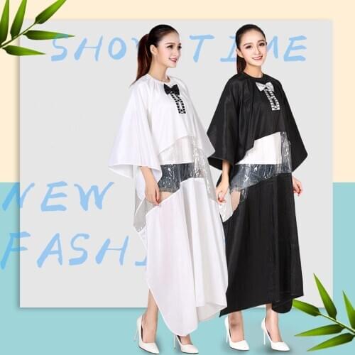 Salon Professional Hair Styling Cape,Transparent and visible Hair Cutting Coloring Styling Waterproof Cape Hairdresser Wai Cloth