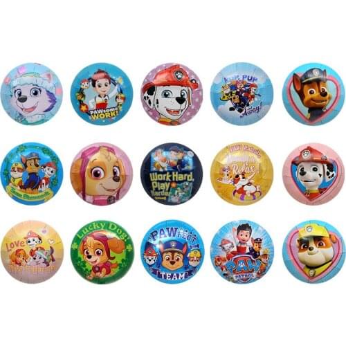 5/10pcs Paw Patrol Party Decorations Children Toys Balloons Cartoon Round Aluminum Balloon Skye Chase Figure Christmas Supplies