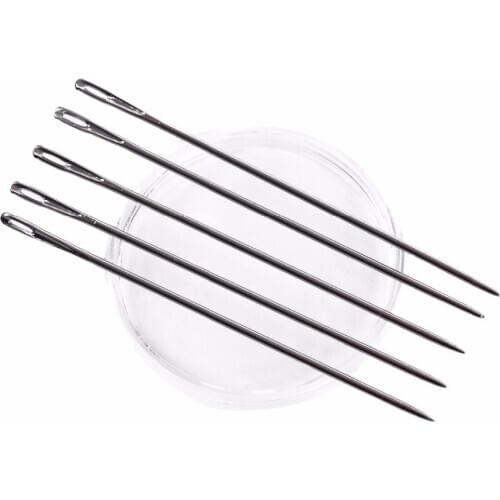 50pcs I TYPE Weaving Needle Hook /Sewing Needles For Human Hair Extension Hair weaving Knitting Tools