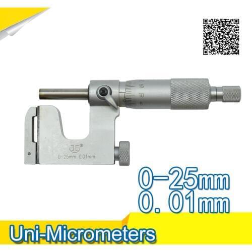 Uni-Micrometers 0-25mm 0.01mm 0-1inch outside micrometers multi-purpose micrometer gauge