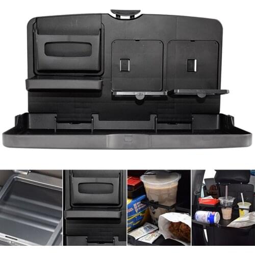 For BMW BENZ AUDI HONDA Universal Multifuntional Auto Car Folding Table Back Seat Storage Holder Drinks Stand Desk Trays