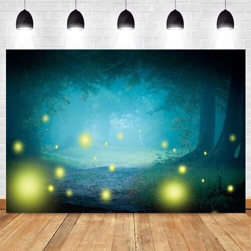 Yeele Forest Night Photocall Firefly Light Bokeh Photography Backdrop Personalized Photographic Backgrounds For Photo Studio