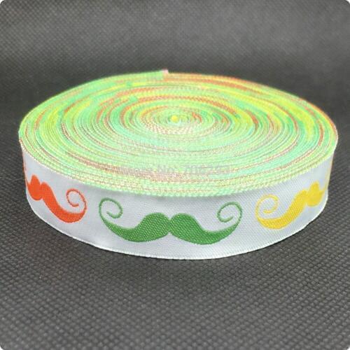 ZERZEEMOOY wholesale 5/8'' (16mmx10yards) 100% Polyester Woven Jacquard Ribbon green black beard lace KT2015041819