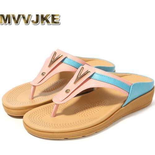 MVVJKE Hot Summer Flat Heel Women Cut Out Ladies Sandals Ladies Bohemia Sandals With Knot Flat Shoe Candy Color Outdoor Holiday