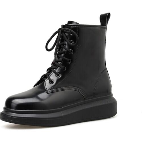 Womens Punk Boots Rubber Ankle Motorcycle Boots Women Fashion Female Booties Woman Shoes Botas Mujer Feminina New Design LJB19