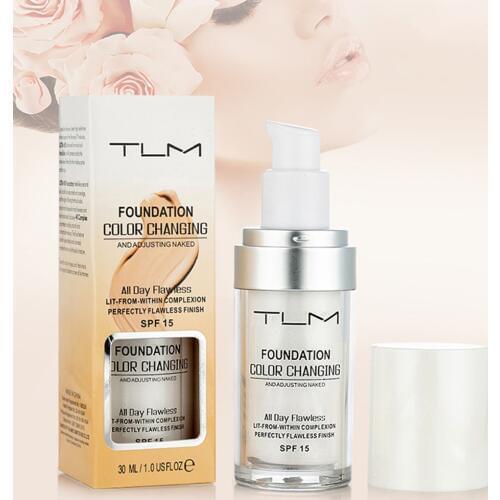 30ml Color Changing Liquid Foundation Oil-control Concealer Cream Hydrating Long Lasting Face Makeup Foundation New Hot Sale