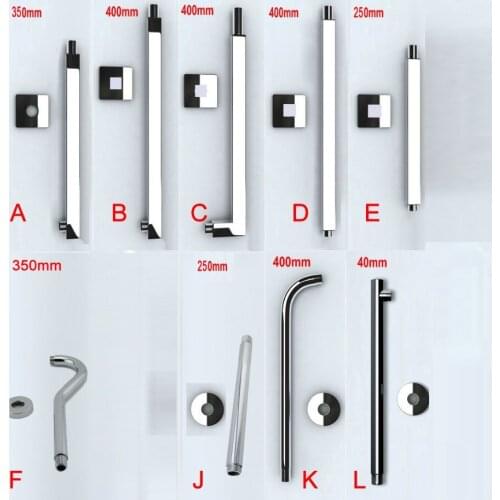 35/40 CM Free Shipping Wholesale And Retail Promotion 35/40cm Length Chrome Brass Wall Mounted Square Bathroom Shower Arm