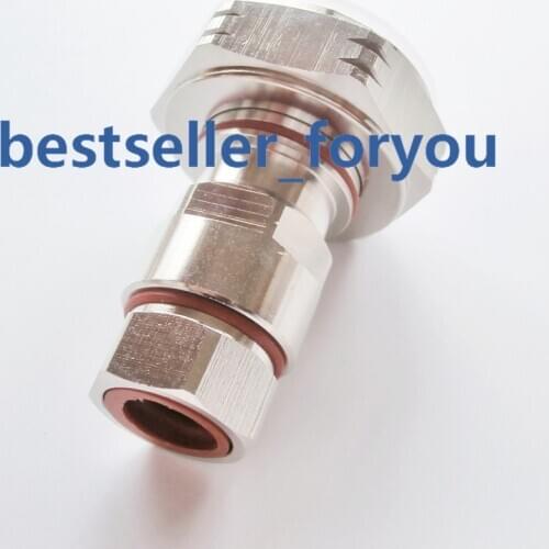 7/16 Din Male RF Staight Connector Clamp For Corrugated Copper 1/2" Cable Super Flexible