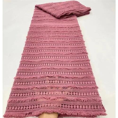 Madison African Lace Fabric Nigerian Guipure Cord Lace Fabrics 2020 High Quality Lace For Wedding Party Sewing